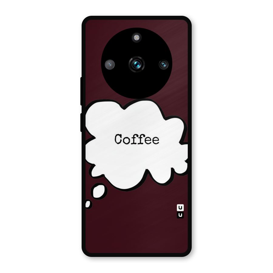 Coffee Bubble Metal Back Case for Realme 11 Pro