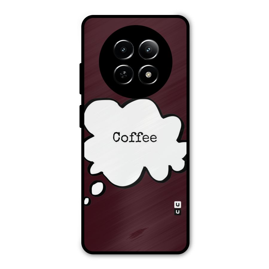 Coffee Bubble Metal Back Case for Realme 12 5G