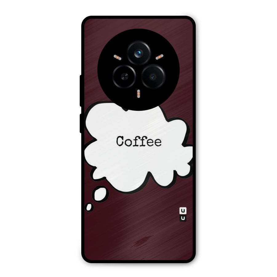 Coffee Bubble Metal Back Case for Realme 14 Pro