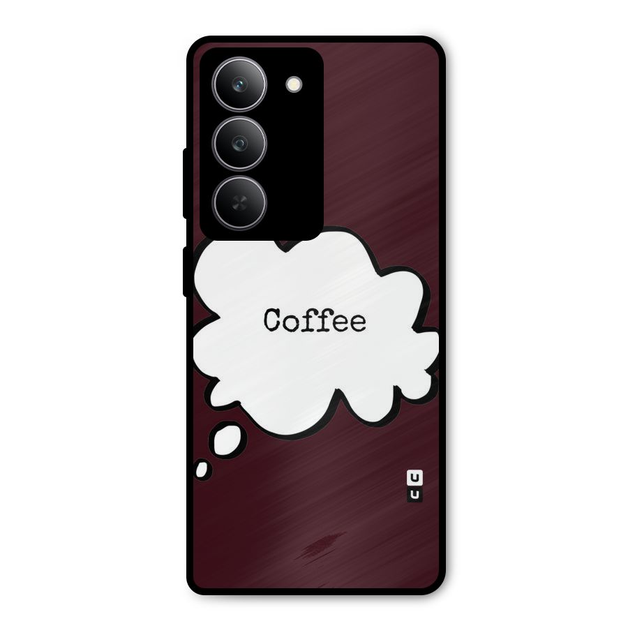Coffee Bubble Metal Back Case for Realme 14x