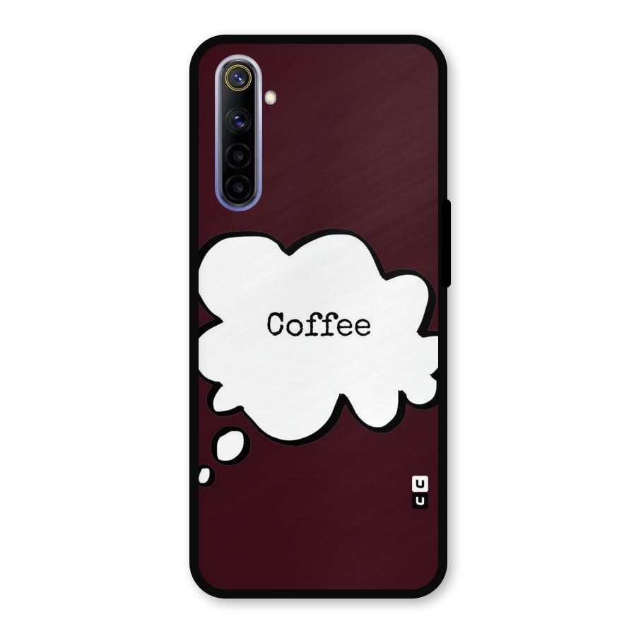 Coffee Bubble Metal Back Case for Realme 6i