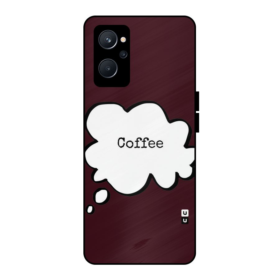 Coffee Bubble Metal Back Case for Realme 9i 5G