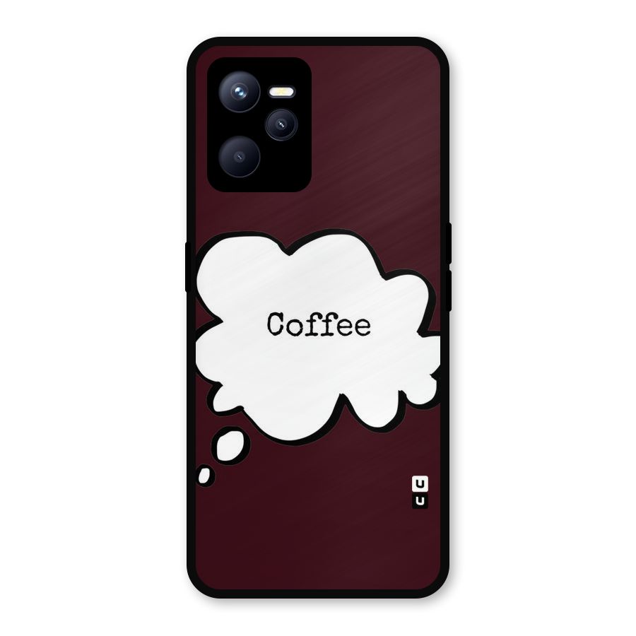Coffee Bubble Metal Back Case for Realme C35