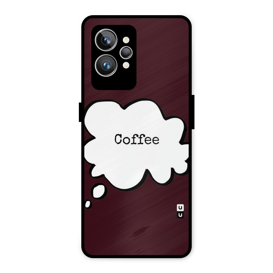 Coffee Bubble Metal Back Case for Realme GT2 Pro