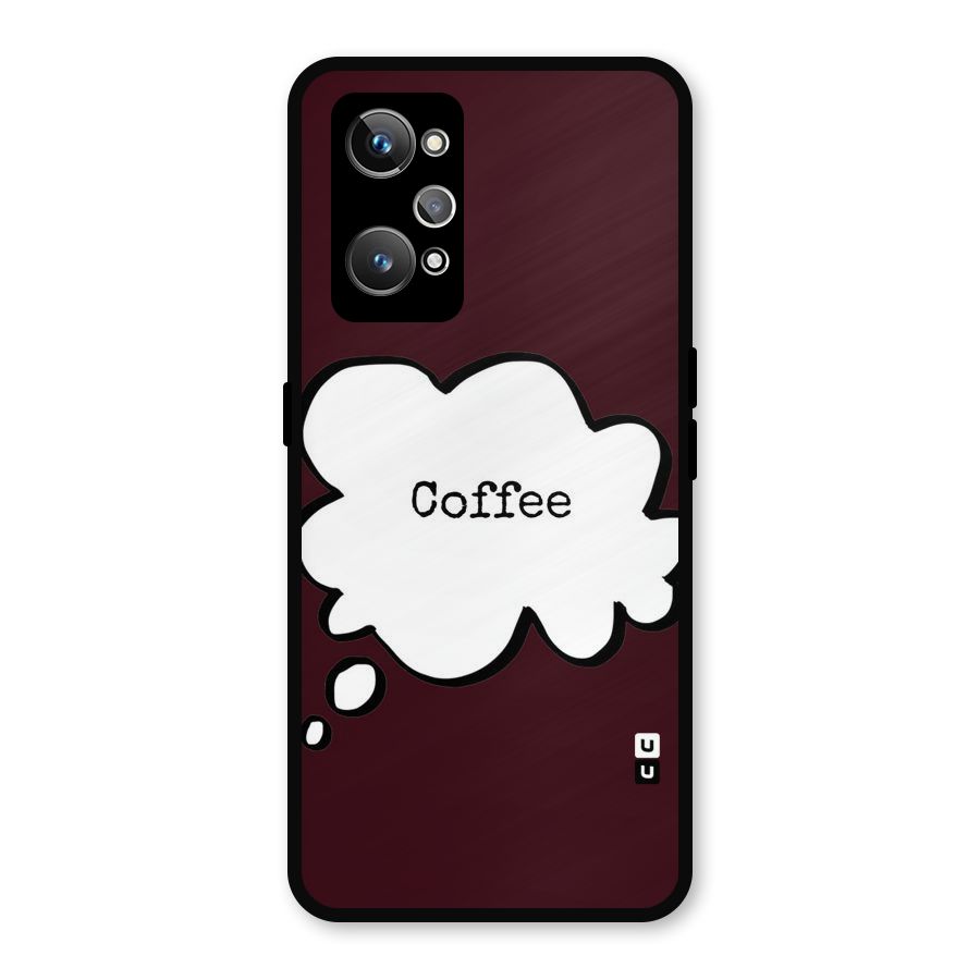 Coffee Bubble Metal Back Case for Realme GT 2