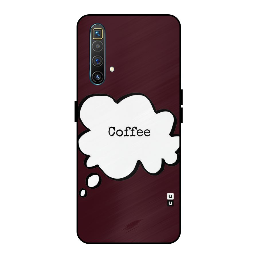 Coffee Bubble Metal Back Case for Realme X3 SuperZoom