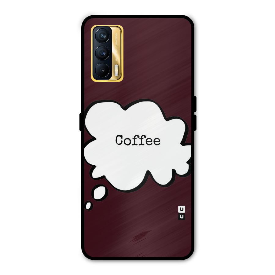 Coffee Bubble Metal Back Case for Realme X7