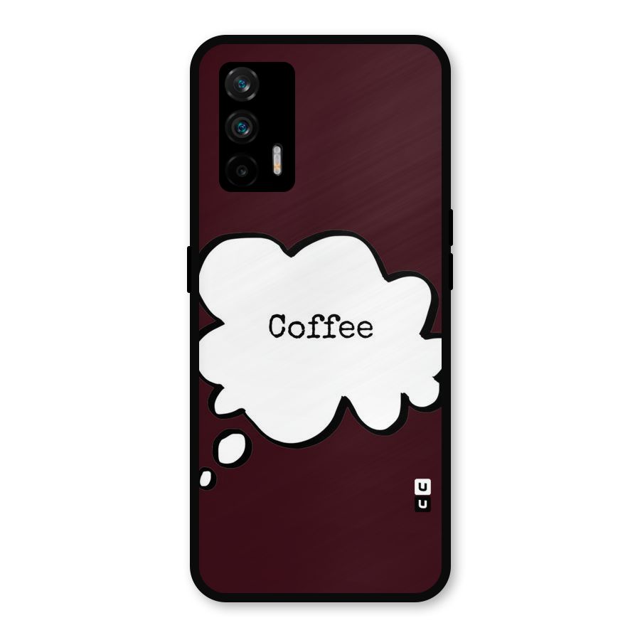 Coffee Bubble Metal Back Case for Realme X7 Max