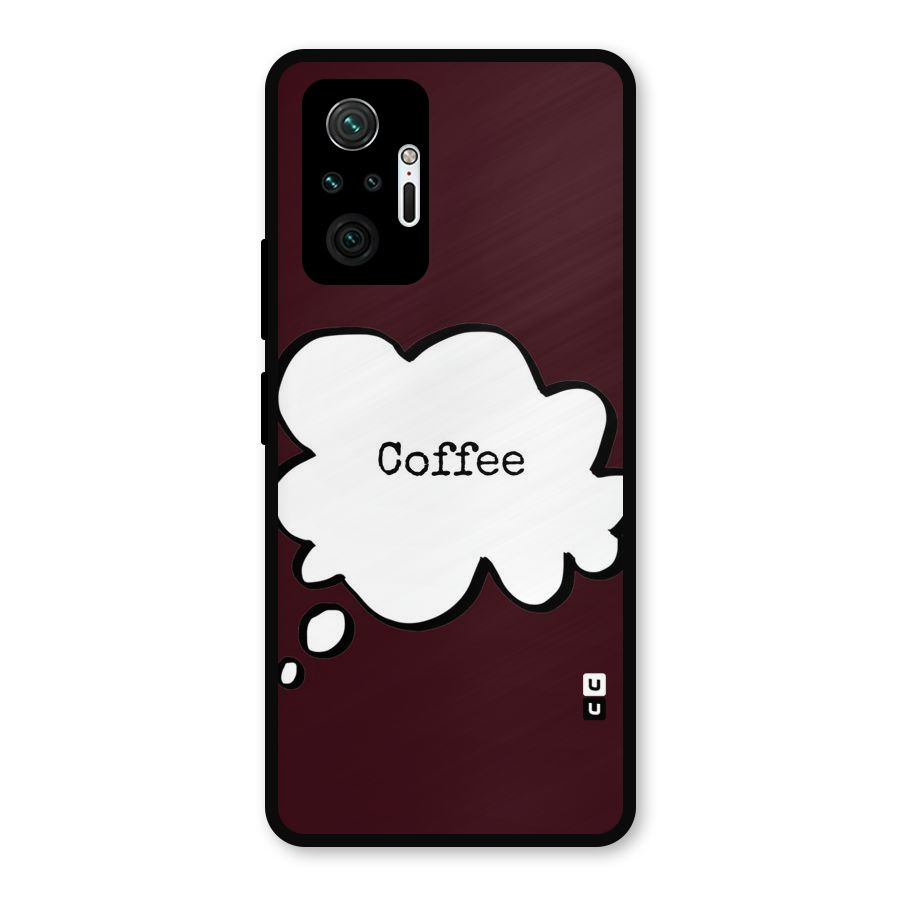 Coffee Bubble Metal Back Case for Redmi Note 10 Pro Max