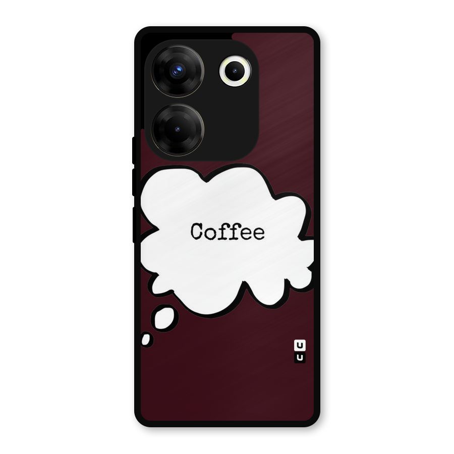 Coffee Bubble Metal Back Case for Tecno Camon 20