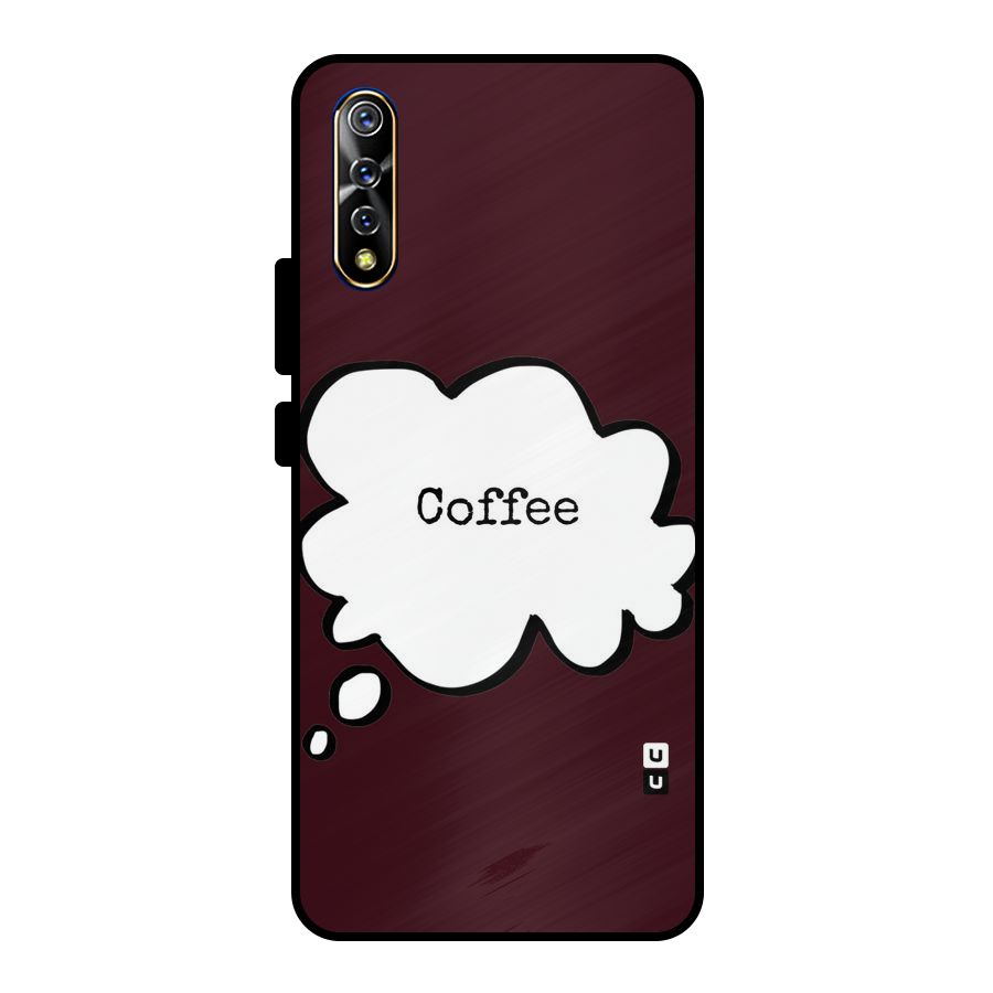 Coffee Bubble Metal Back Case for Vivo S1