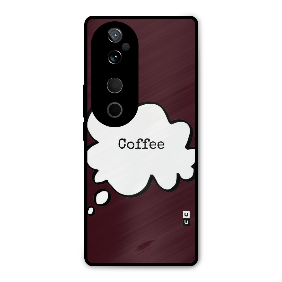 Coffee Bubble Metal Back Case for Vivo T3 Ultra