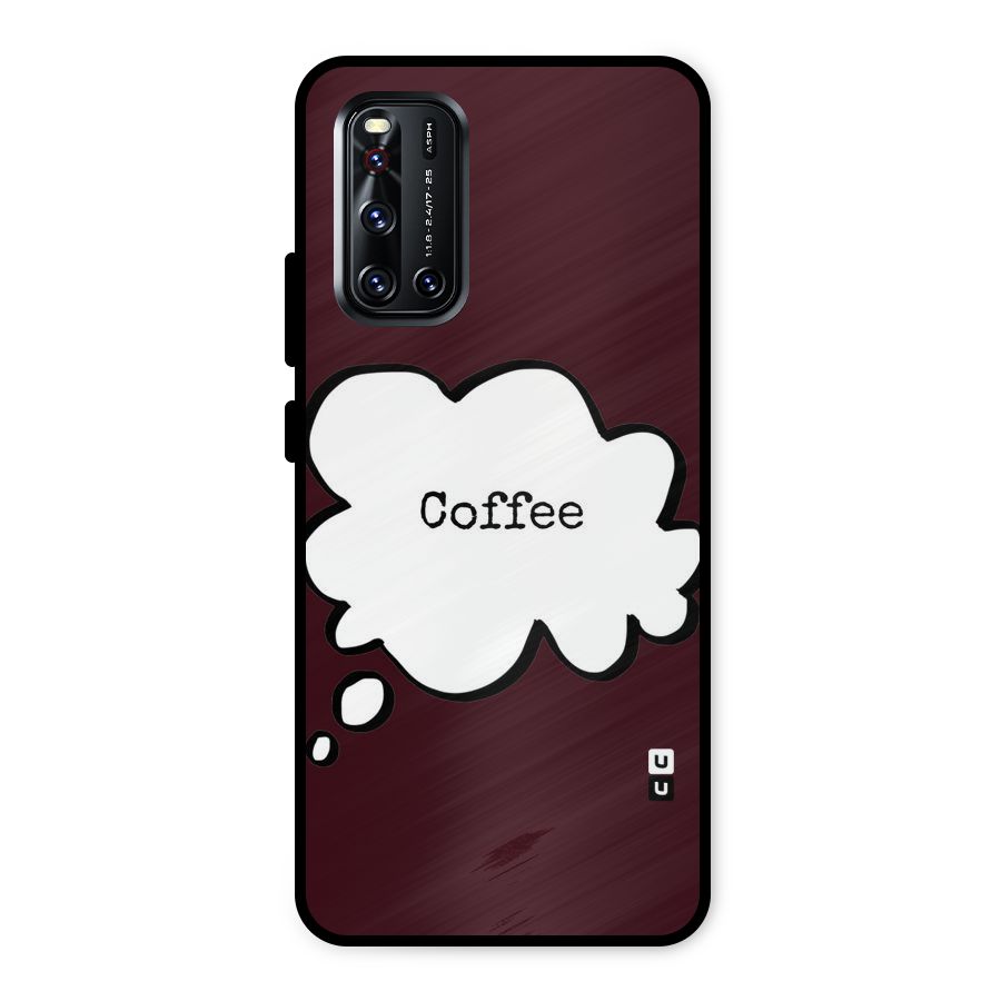 Coffee Bubble Metal Back Case for Vivo V19