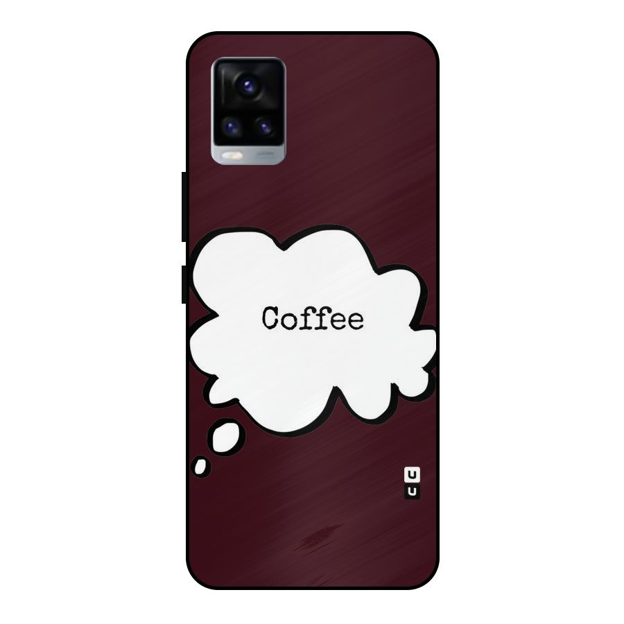 Coffee Bubble Metal Back Case for Vivo V20