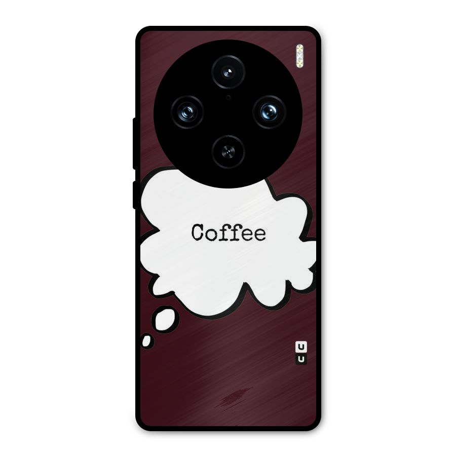 Coffee Bubble Metal Back Case for Vivo X100 Pro