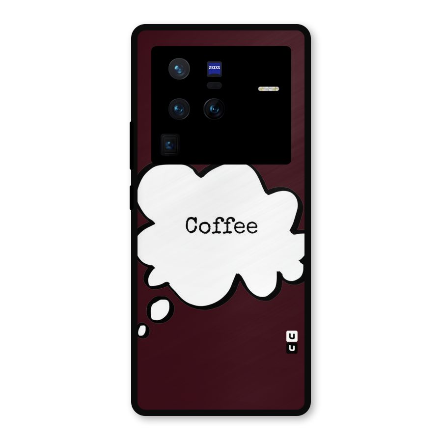 Coffee Bubble Metal Back Case for Vivo X80 Pro