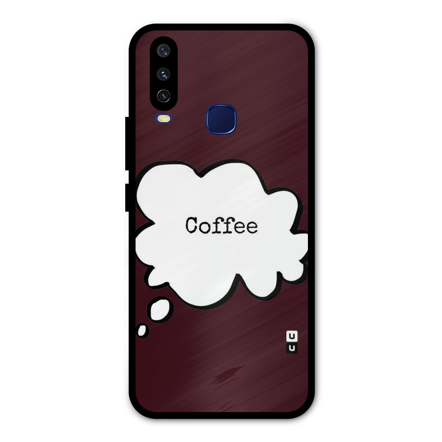 Coffee Bubble Metal Back Case for Vivo Y15