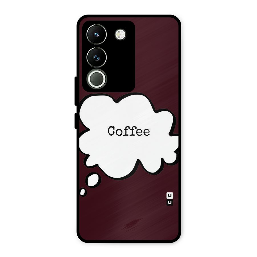 Coffee Bubble Metal Back Case for Vivo Y200