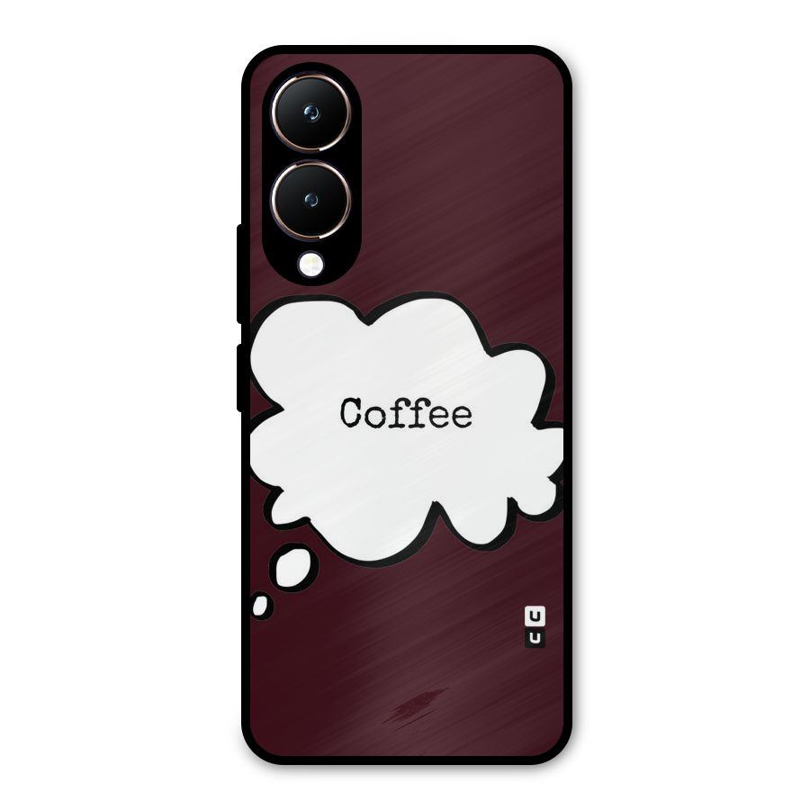 Coffee Bubble Metal Back Case for Vivo Y28