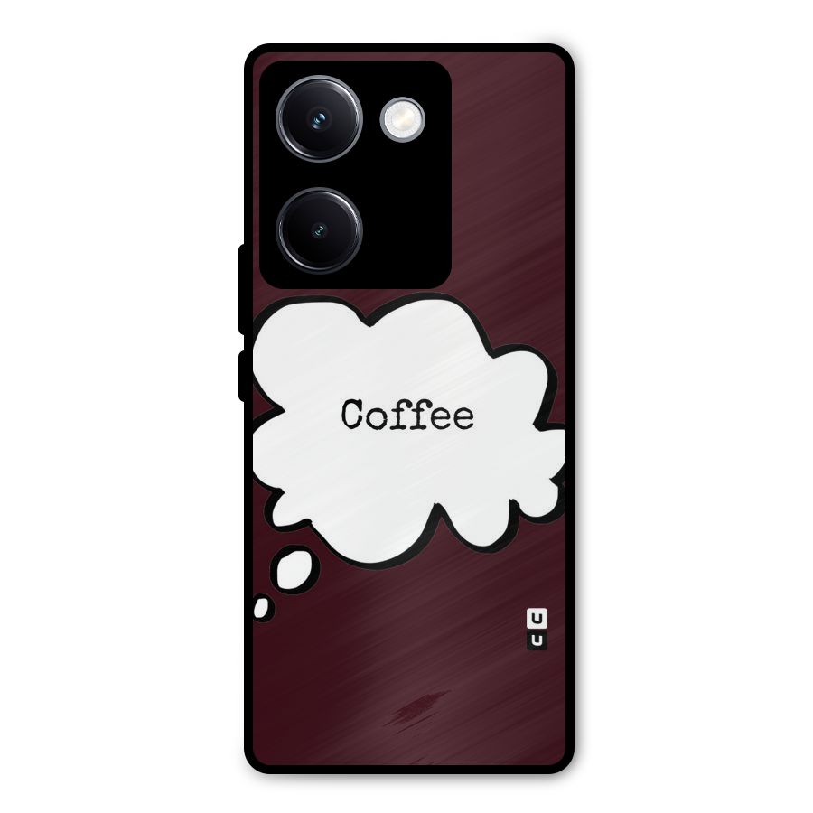 Coffee Bubble Metal Back Case for Vivo Y300 Plus