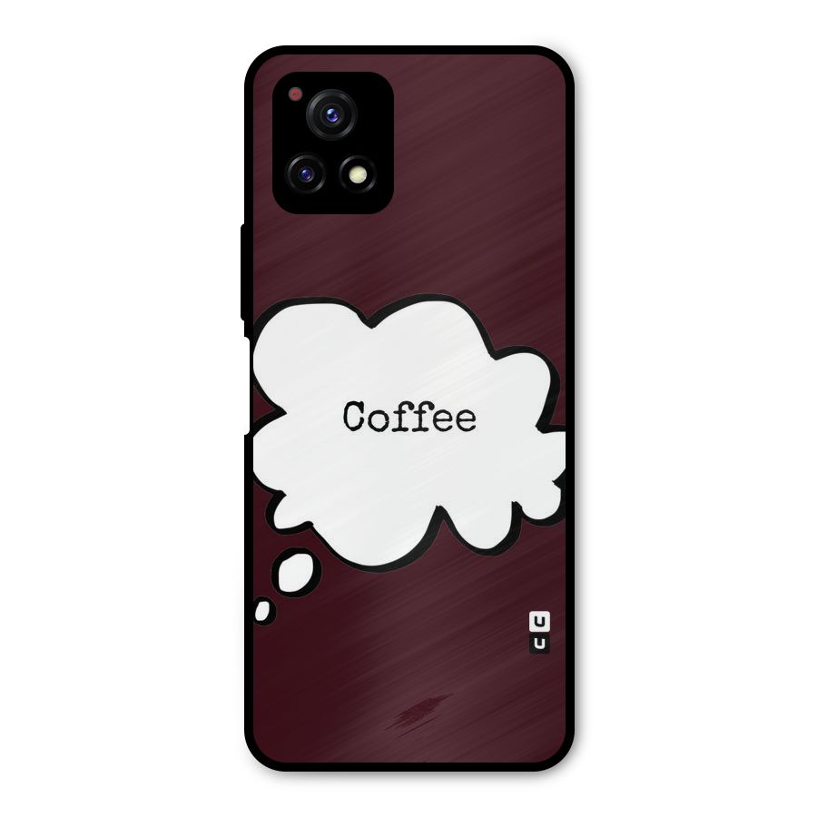 Coffee Bubble Metal Back Case for Vivo Y72 5G