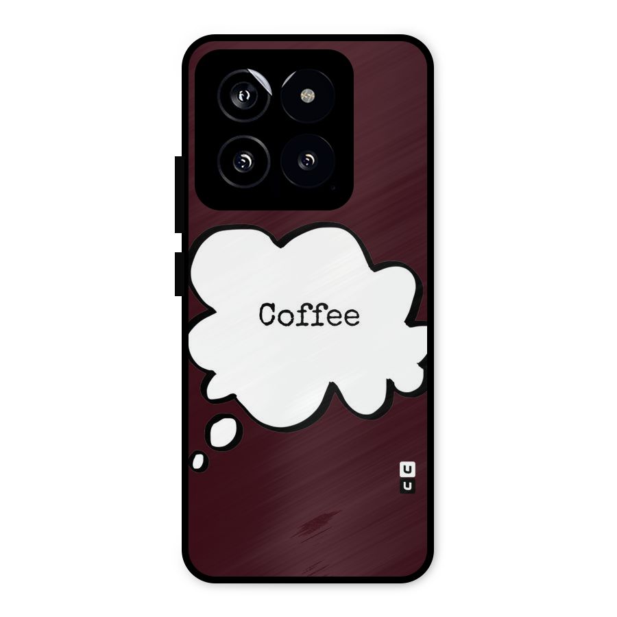 Coffee Bubble Metal Back Case for Xiaomi 14