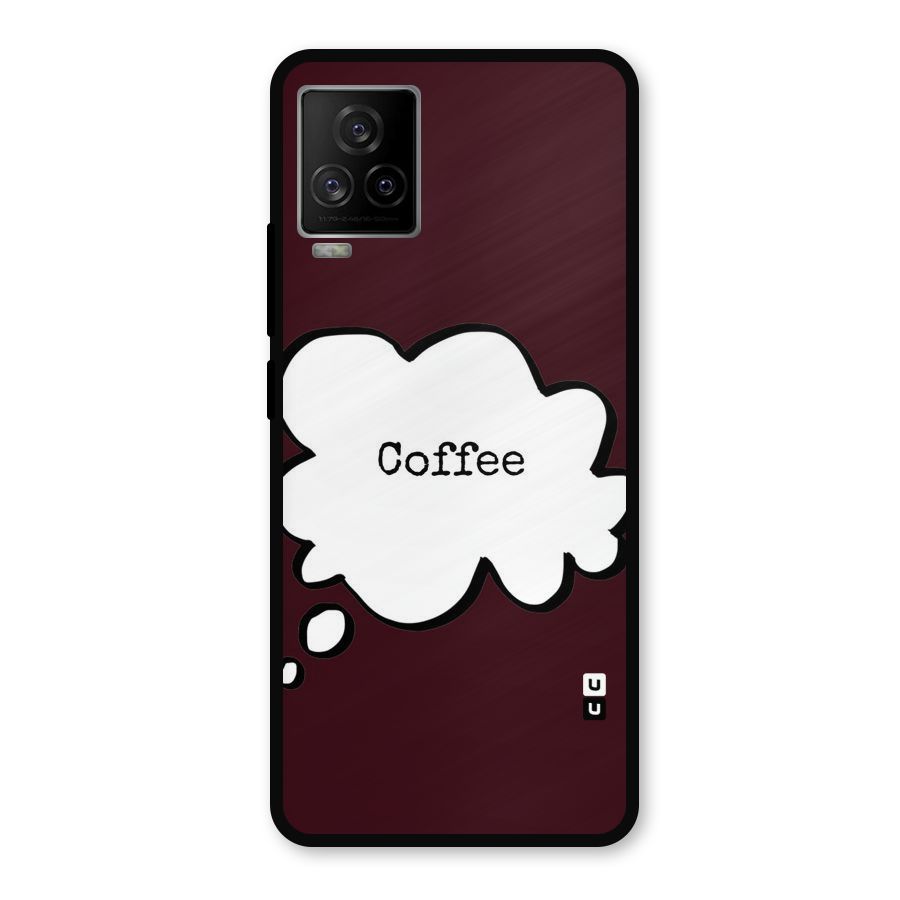 Coffee Bubble Metal Back Case for iQOO 7 Legend 5G