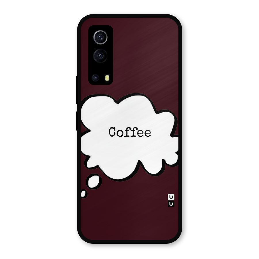 Coffee Bubble Metal Back Case for iQOO Z3