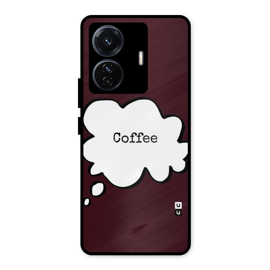 Coffee Bubble Metal Back Case for iQOO Z6