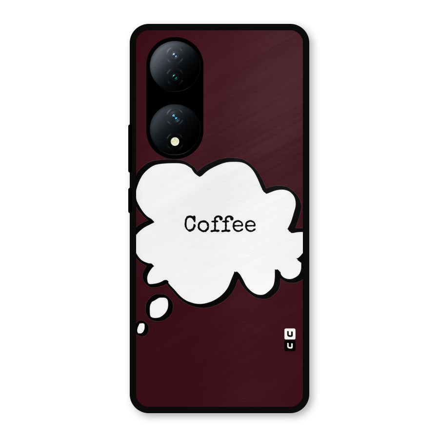 Coffee Bubble Metal Back Case for iQOO Z7
