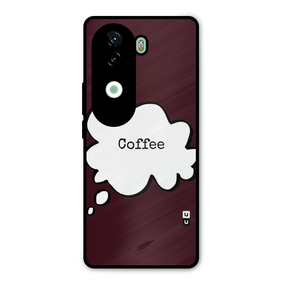 Coffee Bubble Metal Back Case for iQOO Z9s