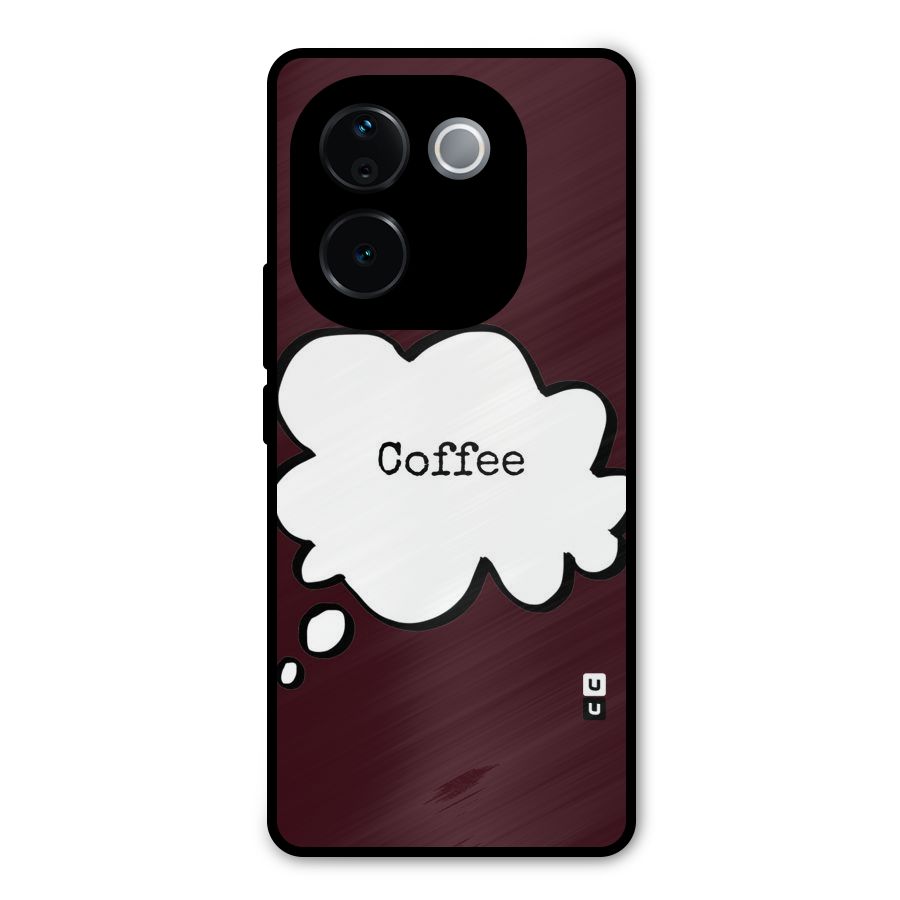 Coffee Bubble Metal Back Case for iQOO Z9s Pro