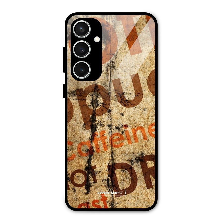 Coffee Caffeine Glass Back Case for Galaxy S23 FE