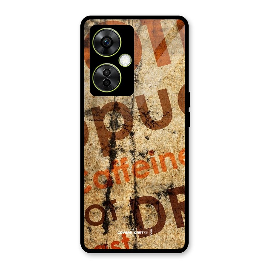 Coffee Caffeine Glass Back Case for OnePlus Nord CE 3 Lite