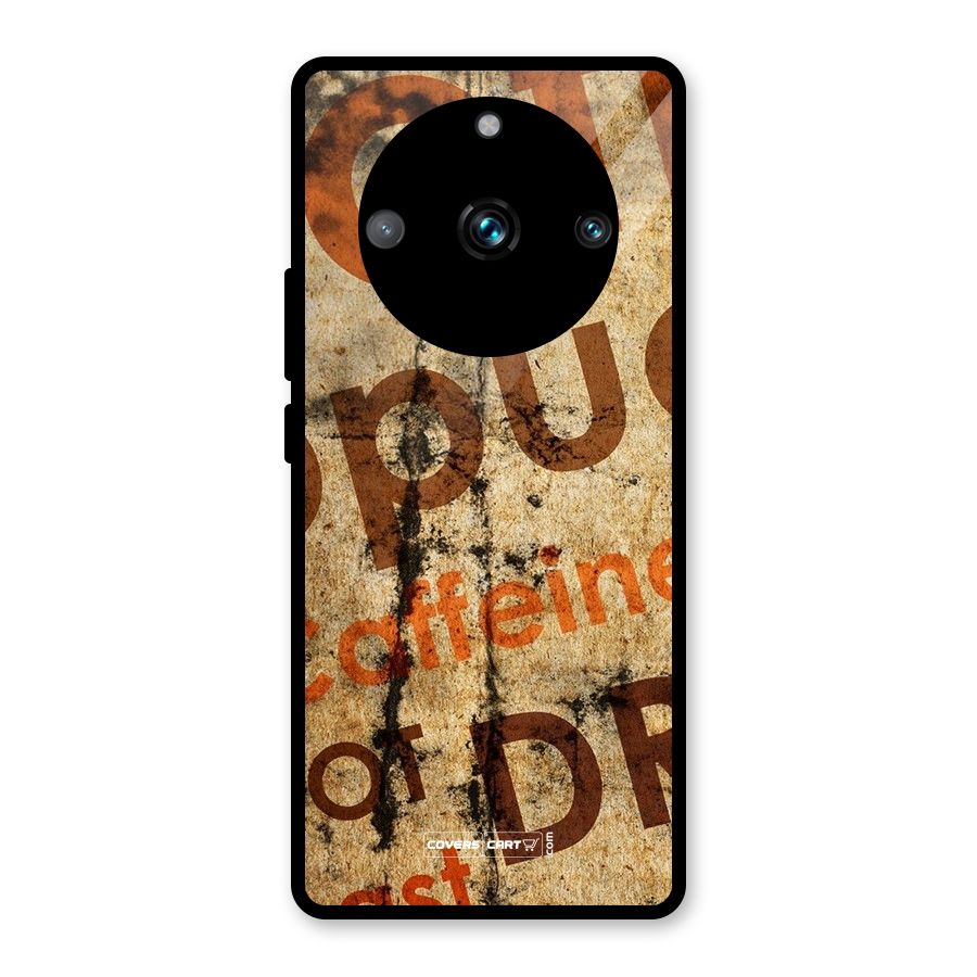 Coffee Caffeine Glass Back Case for Realme Narzo 60 Pro