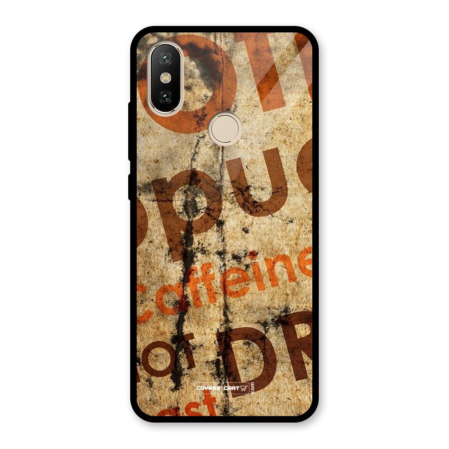 Coffee Caffeine Glass Back Case for Redmi A2