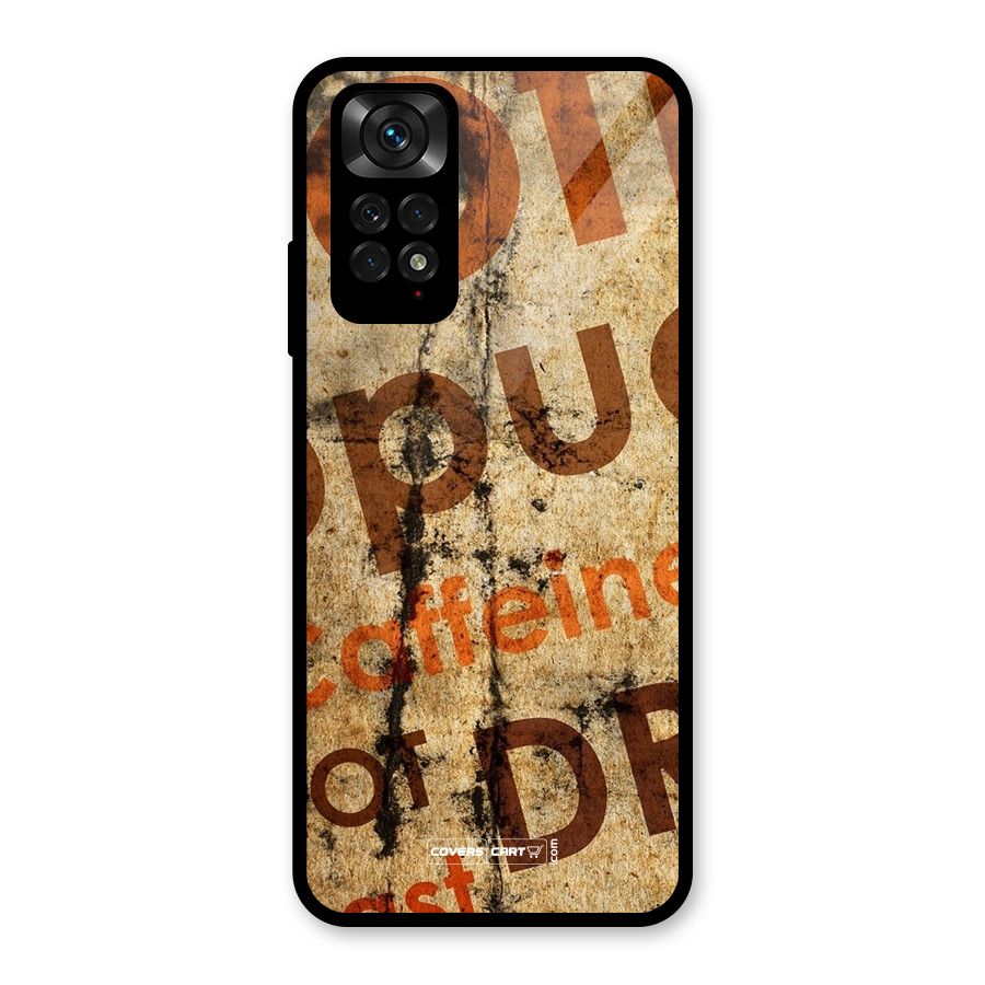 Coffee Caffeine Glass Back Case for Redmi Note 11S