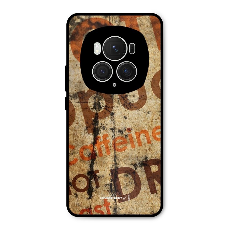 Coffee Caffeine Metal Back Case for Honor Magic6 Pro