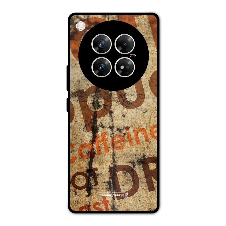 Coffee Caffeine Metal Back Case for Infinix Zero 40 5G