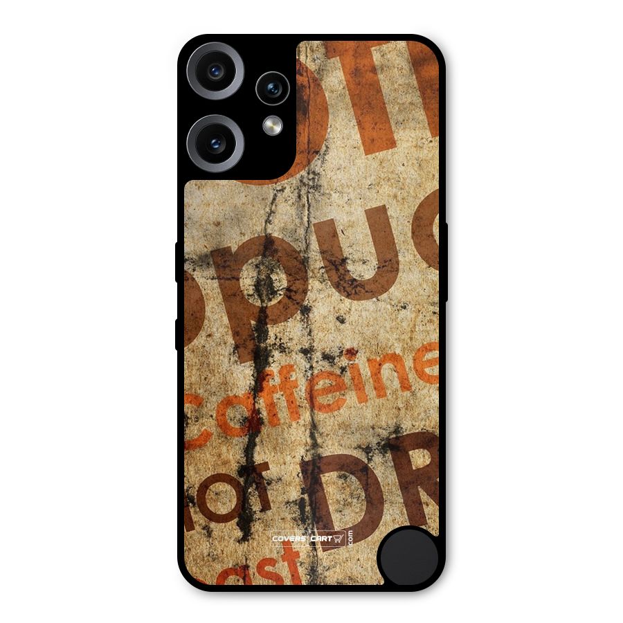 Coffee Caffeine Metal Back Case for Nothing CMF Phone 2 Pro