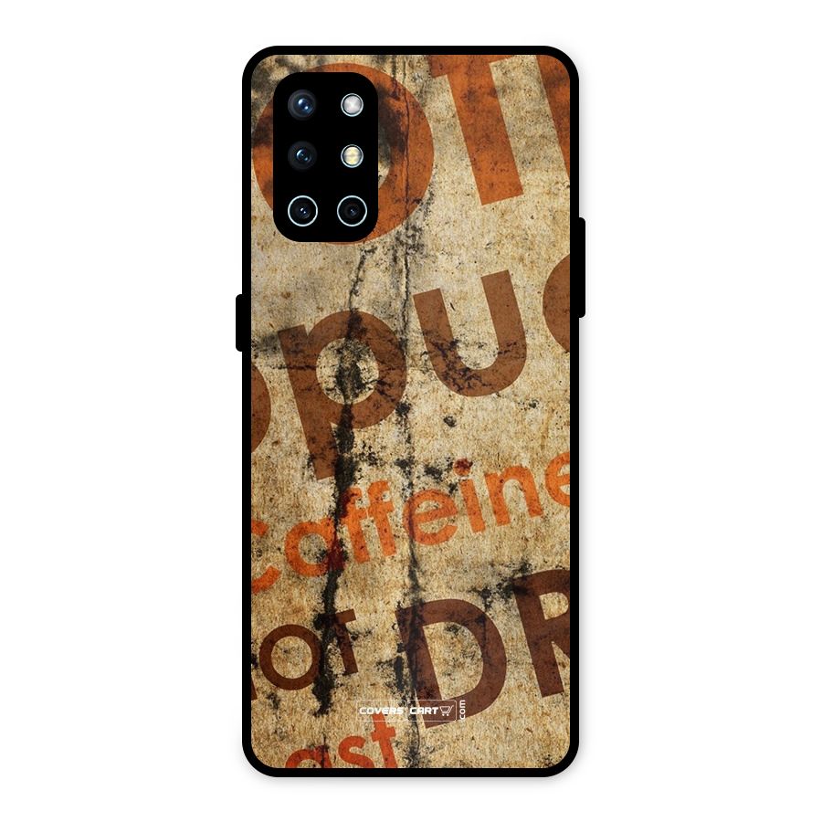Coffee Caffeine Metal Back Case for OnePlus 9R