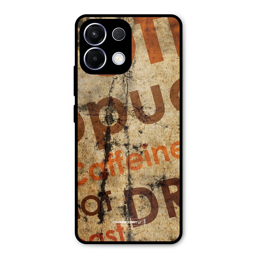 Coffee Caffeine Metal Back Case for Oppo K13