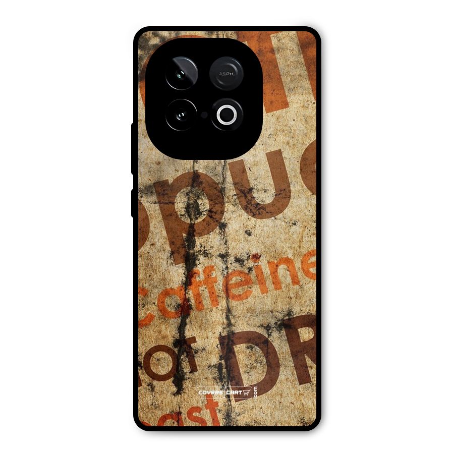 Coffee Caffeine Metal Back Case for iQOO Neo 10