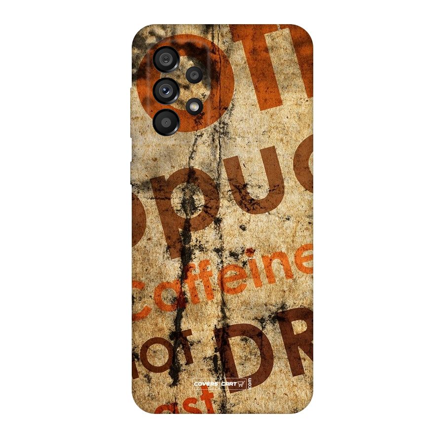 Coffee Caffeine Original Polycarbonate Back Case for Galaxy A73 5G