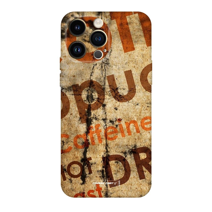 Coffee Caffeine Original Polycarbonate Back Case for iPhone 14 Pro Max