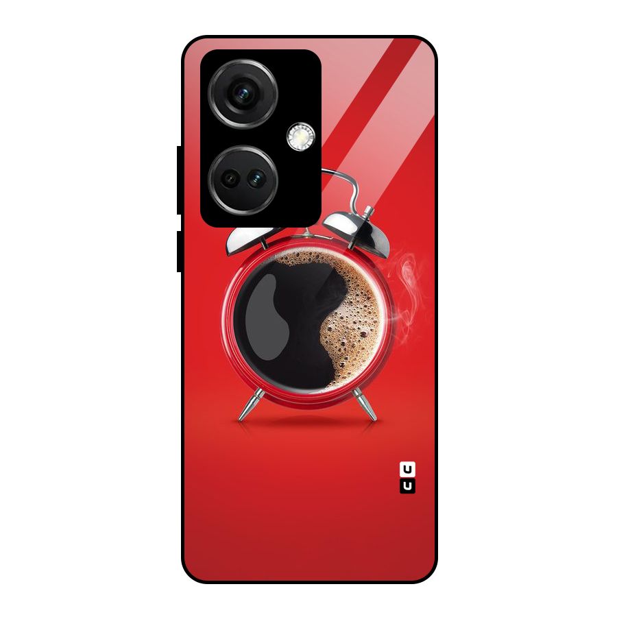 Coffee Clock Glass Back Case for OnePlus Nord CE 3 5G