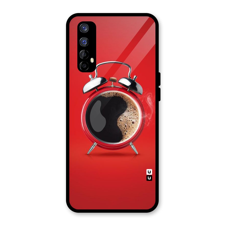 Coffee Clock Glass Back Case for Realme 7