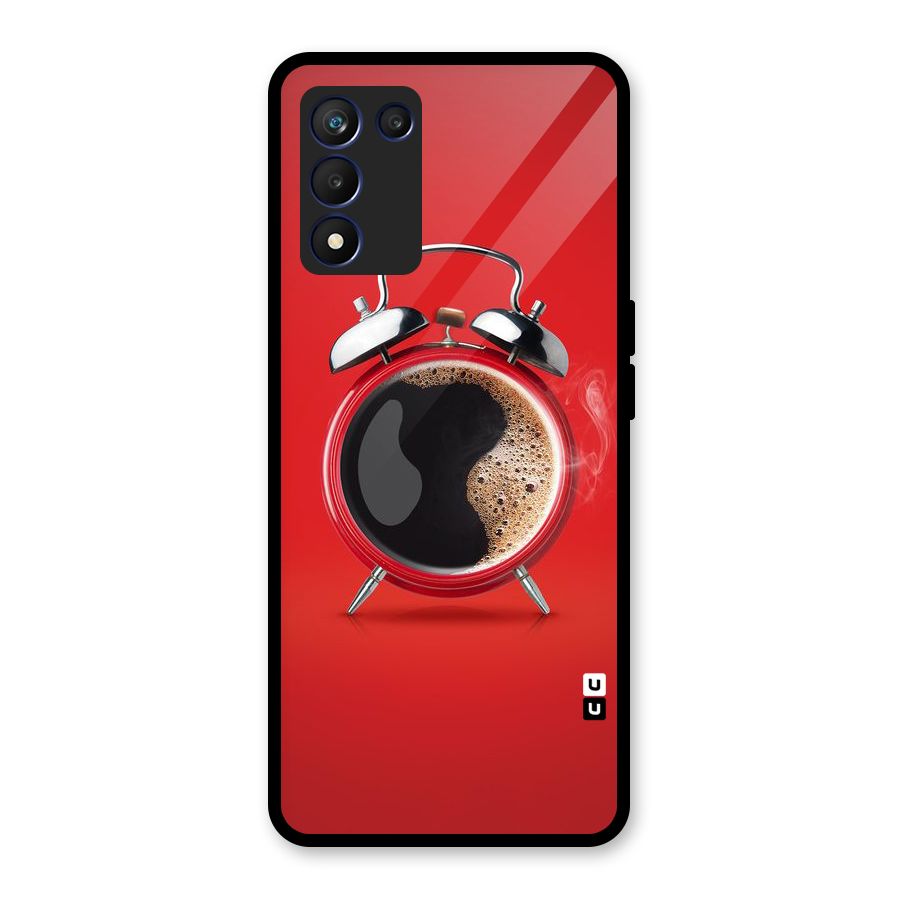Coffee Clock Glass Back Case for Realme 9 5G Speed