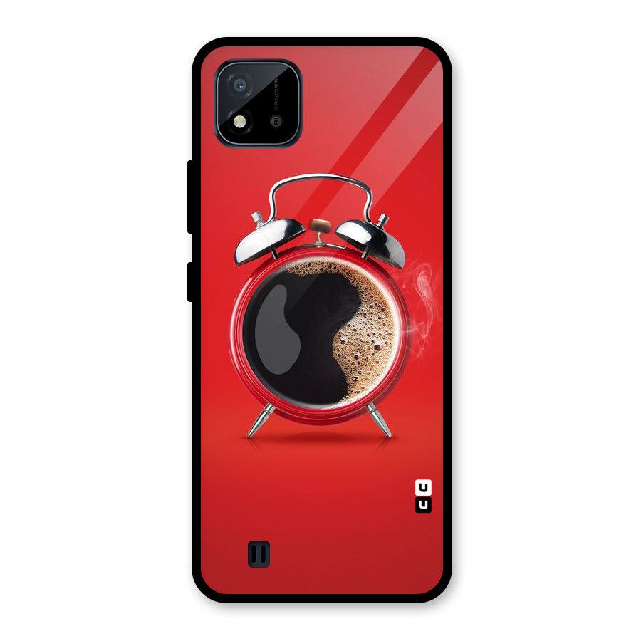Coffee Clock Glass Back Case for Realme C11 2021