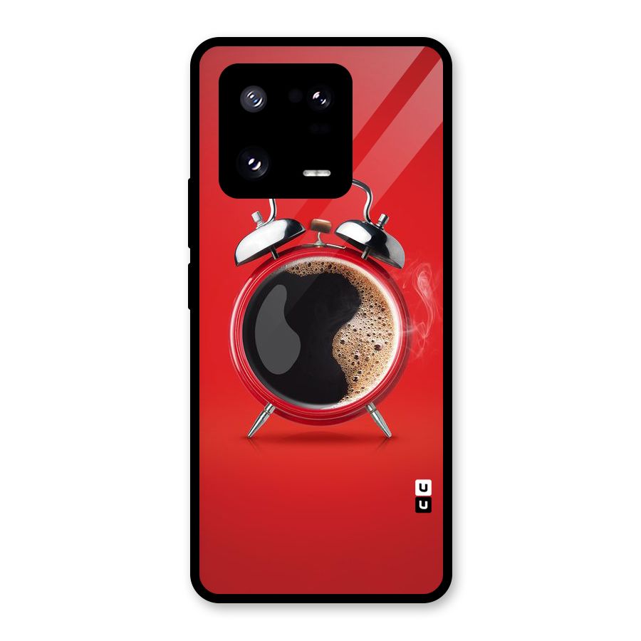 Coffee Clock Glass Back Case for Xiaomi 13 Pro